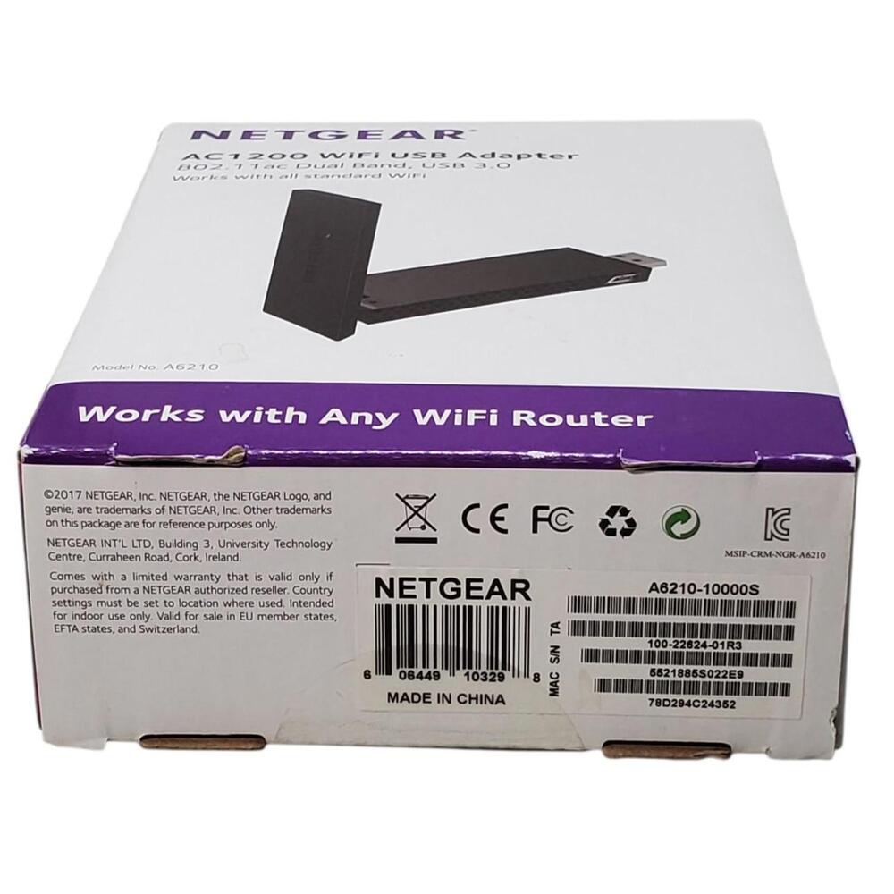 NETGEAR AC1200 USB Wi-Fi Adapter A6210-10000S R2 - Picture 7 of 9